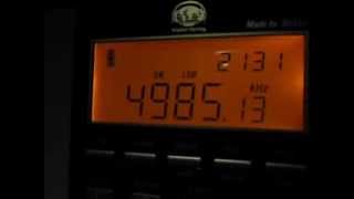 Tecsun PL880 4985 Khz Rádio Brasil Central [upl. by Yntrok734]