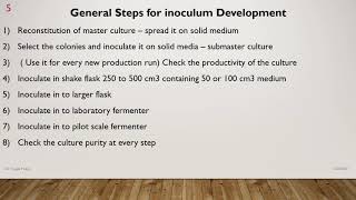 Inoculum development [upl. by Weissmann]