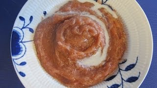 How to Make Classic Rhubarb Porridge  Klassisk Rabarbergrød  A refreshing rhubarb dessert [upl. by Middendorf]