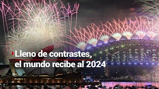 ¿Feliz Año Nuevo  El mundo recibe el 2024 en medio de realidades contrastantes [upl. by Nehcterg]