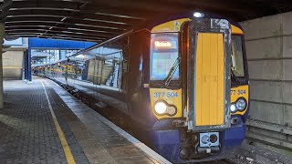 Southeastern Class 377504 and 377503 departing Ashford International [upl. by Hobbie146]