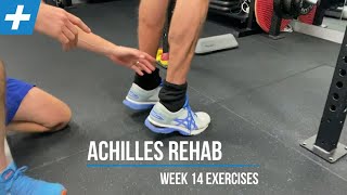 Achilles Tendon Rupture Rehab Exercises  Week 14  Tim Keeley  Physio REHAB [upl. by Slotnick]