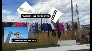 CLOTHES LINE MAKES IT EASIER TO HANG WASHING CLOTHES OUTDOOR [upl. by Katherin854]