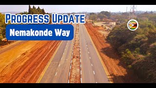 NEW 4 LANE ROAD Reconstruction Nemakonde Way HARARE Zimbabwe [upl. by Ellehsar130]