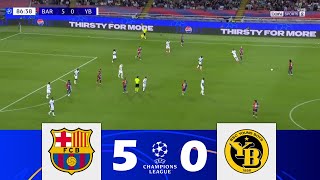 FC Barcelone contre Young Boys 50  Champions League 2425  Résumé de Match [upl. by Martella]