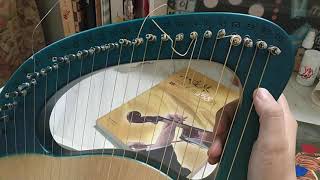 Lyre Harp 24 strings sound [upl. by Ahouh79]