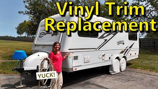 RV Vinyl Trim Replacement  DIY RV Maintenance [upl. by Odab507]