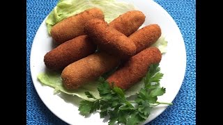 Croquetes de camarão [upl. by Ardeahp]