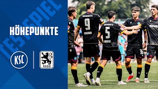 Testspielhöhepunkte KSC  TSV 1860 München [upl. by Eniamraj]