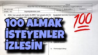 10Sınıf Biyoloji 2Dönem 1Yazılı [upl. by Leirua]