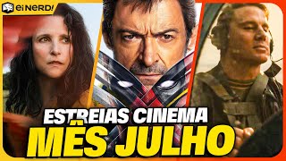 SUPER LISTA MELHORES ESTREIAS DE FILMES NO CINEMA EM JULHO DE 2024 [upl. by Salem]