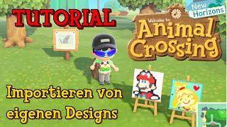 Eigene Designs in Animal Crossing New Horizons Importieren [upl. by Phelgon]