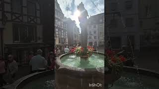 Brunnen in Cochem spring printemps primavera chafariz arc jaro tavaszi jar musim semilente [upl. by Nolyaj]