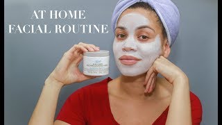 How To Facial Routine  Mineral Peel Steaming Clay Mask [upl. by Enelrats]