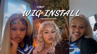 My 1st Wig Install 613 Birthday WigYikes [upl. by Josey388]