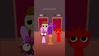 Who will Raddy choose  with Durple  Incredibox Sprunki [upl. by Aerehs]