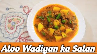 Aloo Wadiyan ka Salan Yummy Recipe 😋 Recipe by Rajpoot foodies [upl. by Dev]