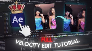 Full Velocity Edit Tutorial After Effects [upl. by Sesiom785]