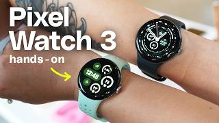 Pixel Watch 3 handson bigger brighter smaller bezels [upl. by Modesty]