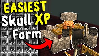 EASIEST WITHER SKULL FARM in Minecraft Bedrock 121 [upl. by Peisch49]