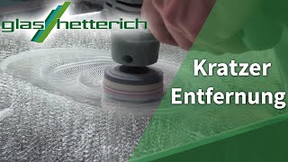 Professionelle Entfernung Kratzer im Glas im Video [upl. by Ermentrude]