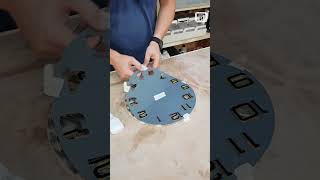 How to Make a Unique Epoxy Resin and Pine Cone Clock  StepbyStep DIY resinwallclock shorts [upl. by Esilec]