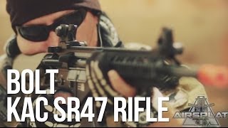 BOLT KAC SR47 BRSS Airsoft Electric Recoil AEG  AirSplat On Demand [upl. by Nerrot310]