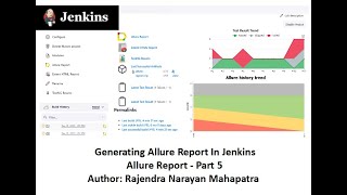 Generating Allure Report In Jenkins Part5 [upl. by Krasnoff]