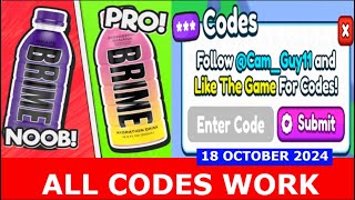 ALL CODES Energy Drink Simulator ⚡ROBLOX  OCTOBER 18 2024 [upl. by Pontius113]