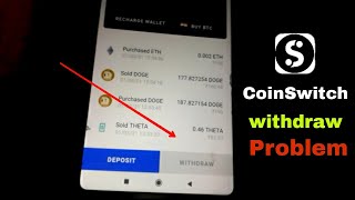 Coinswitch withdrawal problems  why coinswitch withdrawal option disabled  coinswitch withdraw [upl. by Zosi614]