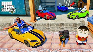 Franklin amp Shinchan Buy Mini Toyota Supra Toy Car in GTA 5  JNK GAMER [upl. by Naelopan]