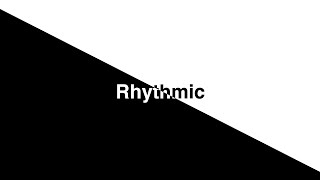 Rhythmic Fast Kinetic Typography Dont Blink [upl. by Llerdna648]