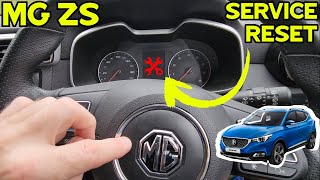 MG ZS SERVICE RESET  How to reset MG ZS Service Light  Full DIY Tutorial  Semi Digital Cluster [upl. by Bellew]