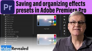 Saving and organizing effects presets in Adobe Premiere Pro [upl. by Cinelli]