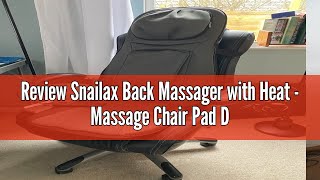 Review Snailax Back Massager with Heat  Massage Chair Pad Deep Kneading Full Back Massager Massage [upl. by Lessur303]