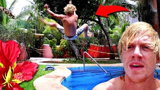 NEW POOL TRICKS IN PLAYA DEL CARMEN MEXICO VLOG [upl. by Weiner690]