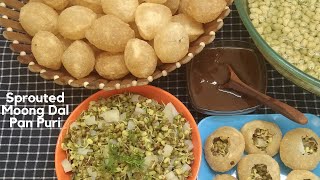 Sprouted Moong Dal Panipuri [upl. by Nirre]