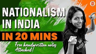 Nationalism in India Class 10 One Shot 20 Mins  NCERT Class 10th SST History CBSE2024 [upl. by Shulock374]