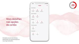 App Santander  Consultar detalhes do cartão [upl. by Pren]