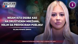 INTERVJU Biljana Petrović  Nisam ista kao na mrežama volim da provociram publiku 2092022 [upl. by Ariahay]