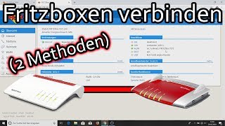 2 Fritzboxen verbinden  vorhandener Zugang über LAN und als IPClient [upl. by Ornie]