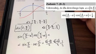 Wykazać nierówność na maturze  szybkie zadanko z trygonometrii [upl. by Hassin]