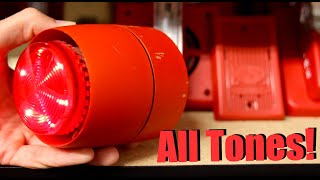 Testing All 32 Tones of the Vantage Combi Fire Alarm Sounder Beacon [upl. by Thill]