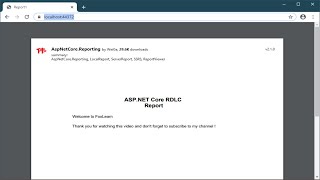 How to Create RDLC Report with Parameters in ASP NET Core using C  FoxLearn [upl. by Lebasiairam]