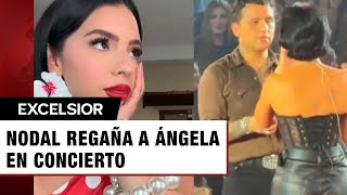 Christian Nodal regaña a Ángela Aguilar en pleno concierto por esta razón [upl. by Adlai408]