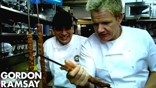 You need practice man  Gordon Ramsay Learns to Make Kebabs [upl. by Blau]