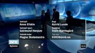 NRK Dagsrevyen IntroOutro Transparent 20072015 HD [upl. by Aelram]