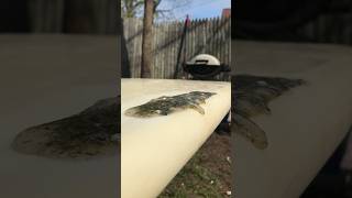 Surfboard repair gone wrong Destroys surf board exothermic surfboard repair resin epoxy [upl. by Dona]