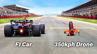 Worlds Fastest Camera Drone Vs F1 Car ft Max Verstappen [upl. by Wiles]