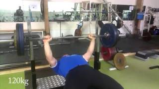 Timo Hokkanen Sikapenkki 20kg210kg Raw Bench Press [upl. by Gilletta]